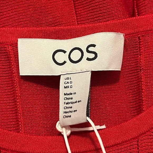 Cos Pleated Racer Neck Formal Maxi Dress NWT - Picture 5 of 12